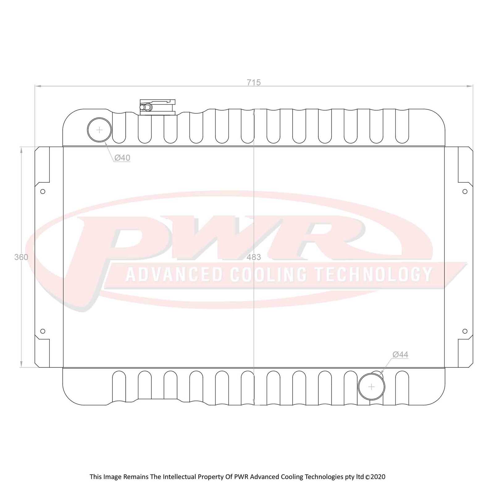 Holden HJ - HZ V8 Chev (1971-1980) 55mm Downflow Radiator – PWR ...