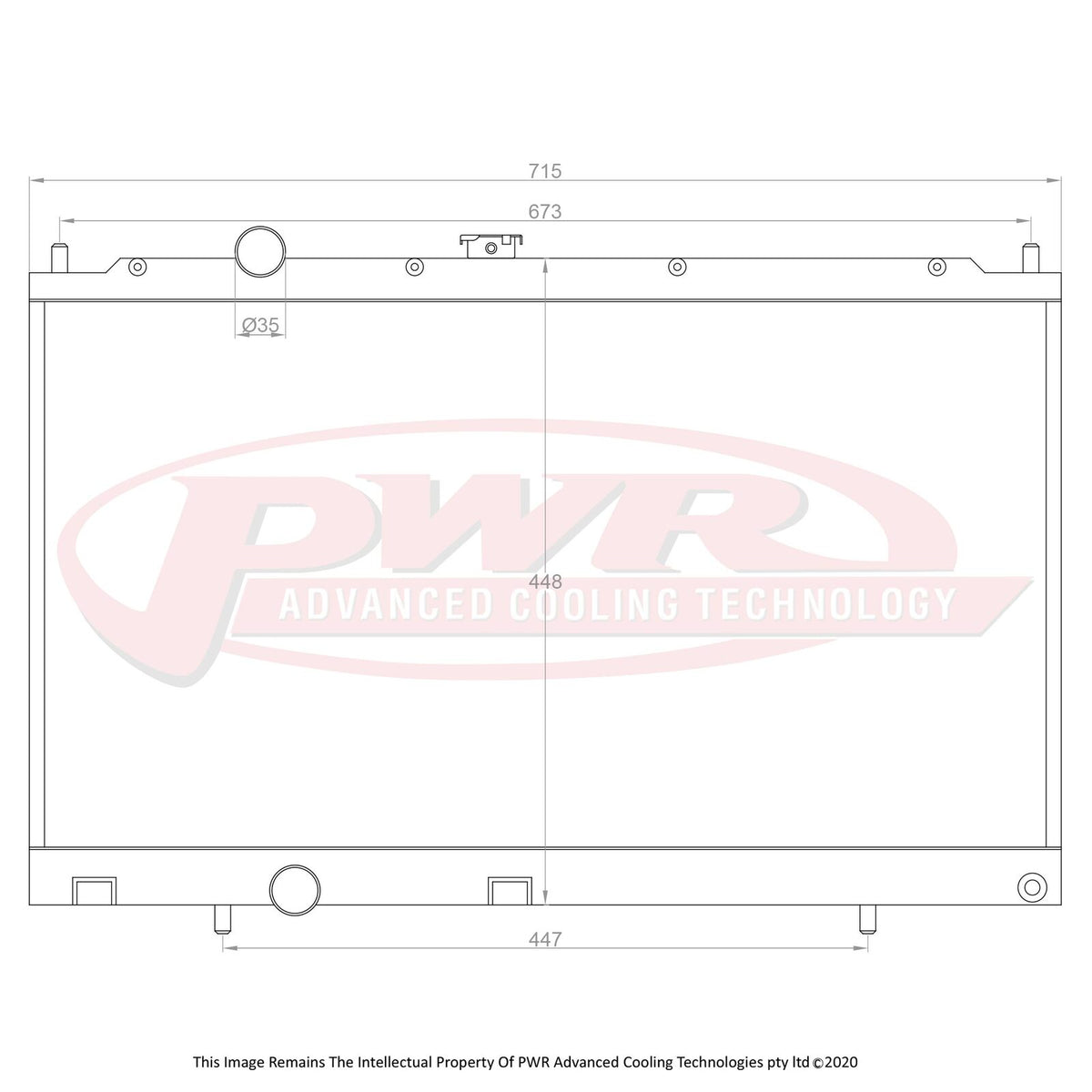 Evo 6 Radiator Mitsubishi Evo 4-6 (1996-2001) 55mm Radiator – PWR Advanced Cooling ...