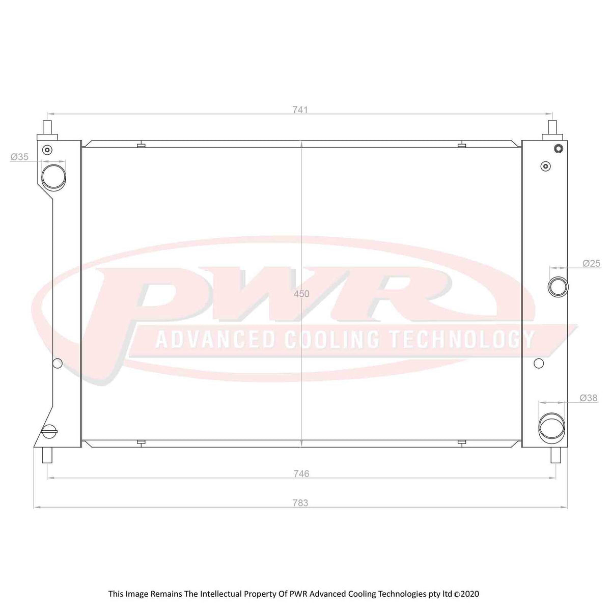 Bf Falcon Radiator Ford Falcon BA-BF XR6 4.0L Turbo (2002-2008) 42mm Radiator – PWR ...