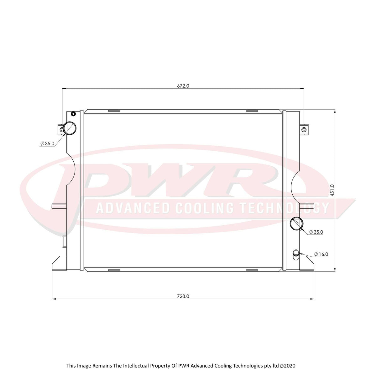 Defender Td5 Radiator Land Rover Defender TD5 (1998-2006) 55mm Radiator – PWR Advanced ...