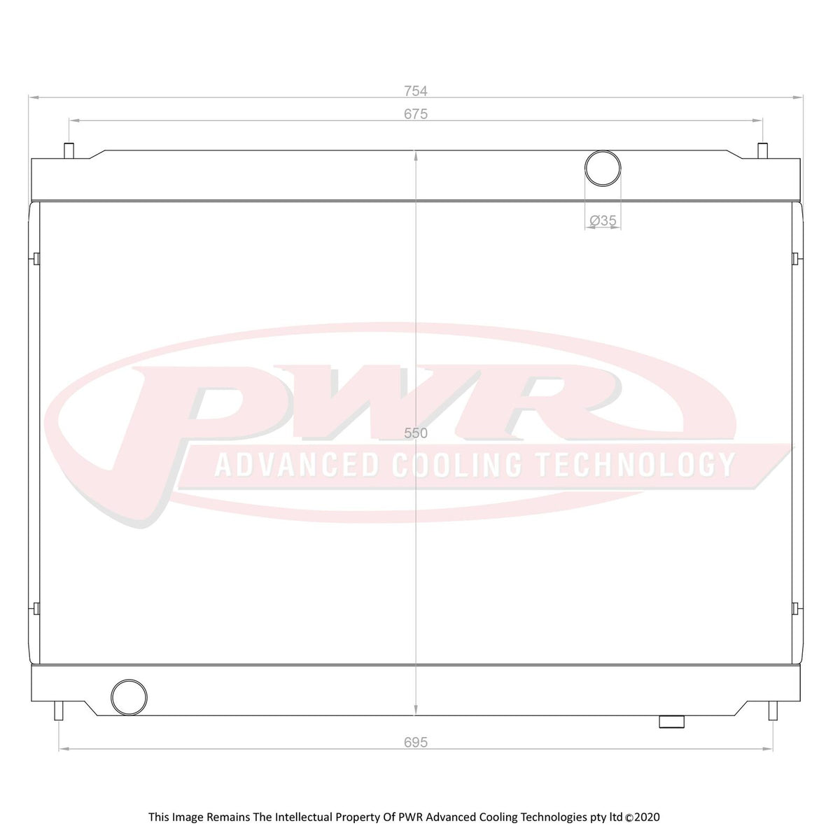 R35 Radiator Nissan Skyline R35 GTR (2007-2020) 42mm Radiator – PWR Advanced Cooling ...